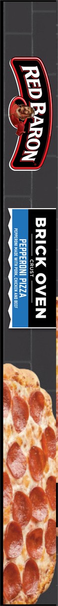 slide 2 of 9, Red Baron Brick Oven Pepperoni Frozen Pizza - 17.89oz, 17.89 oz