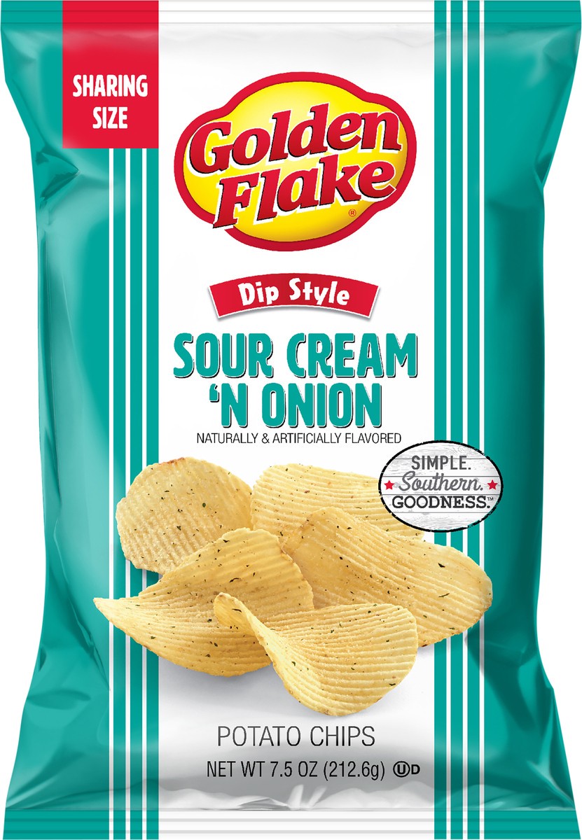 slide 3 of 9, Golden Flake Dip Sour Cream And Onion, 7.5 oz