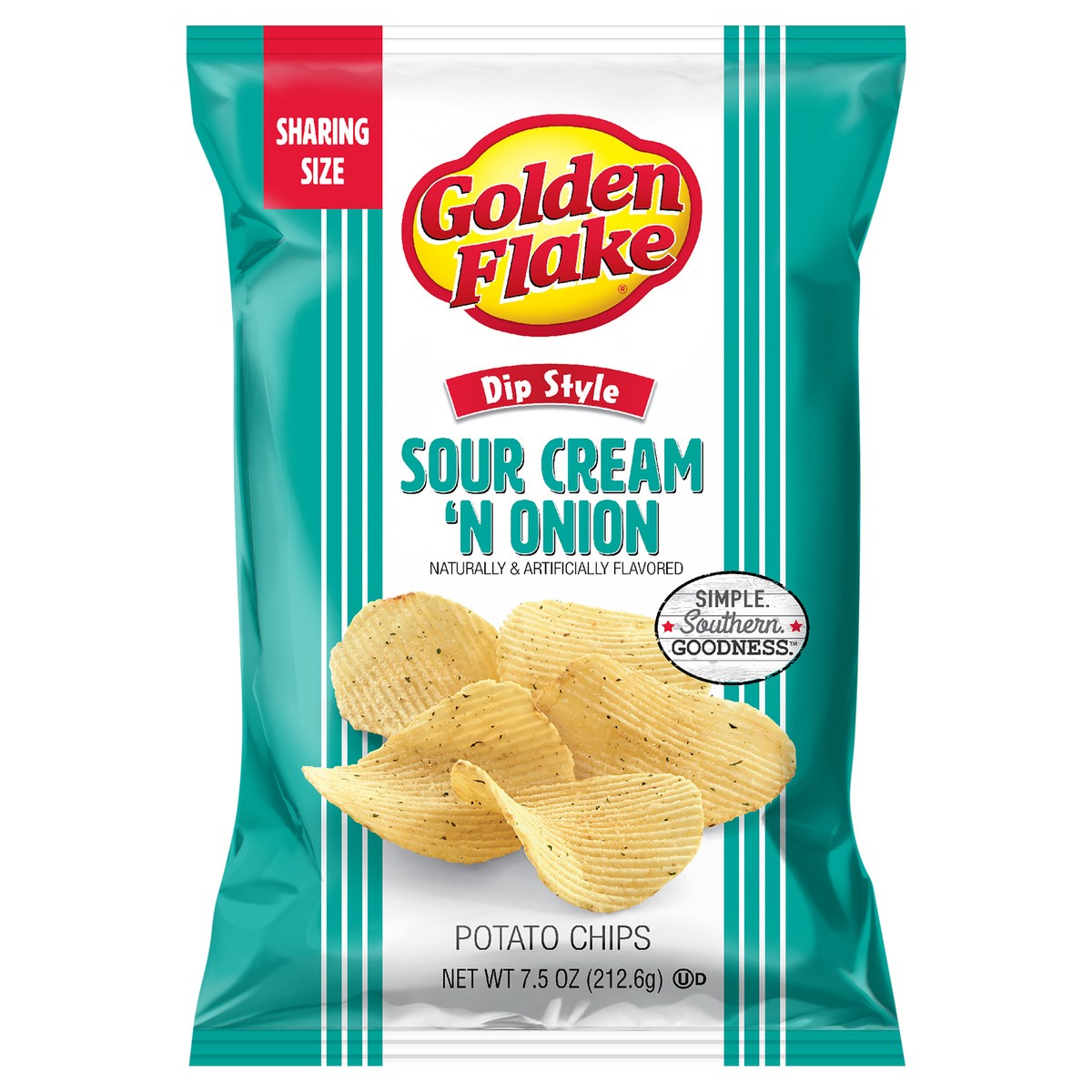 slide 1 of 9, Golden Flake Dip Sour Cream And Onion, 7.5 oz