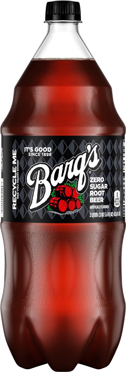 slide 3 of 9, Barq's Zero Sugar Root Beer Bottle- 2 liter, 2 liter