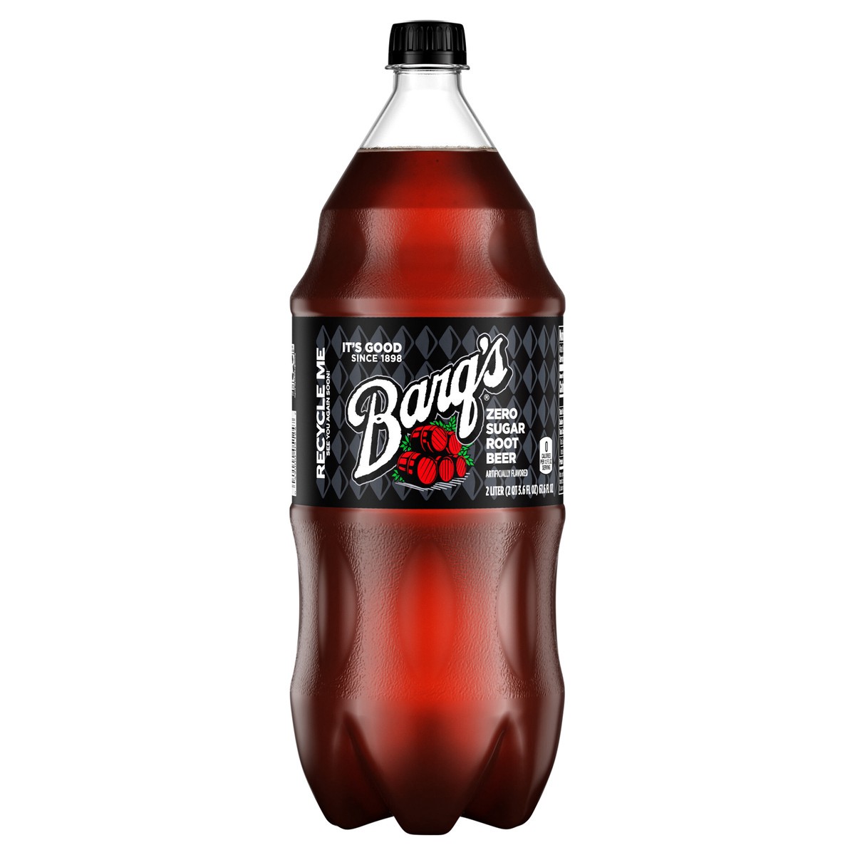 slide 1 of 9, Barq's Zero Sugar Root Beer Bottle- 2 liter, 2 liter