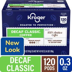 Kroger Decaf Classic Medium Roast Coffee Pods