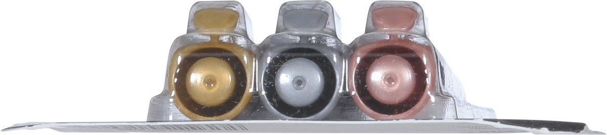 slide 7 of 9, Zebra Medium Point Shimmering Metallic Ink Brush Pen 3 ea, 3 ct