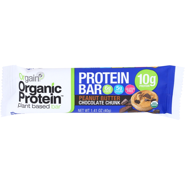 slide 1 of 1, Orgain Organic Protein Bar, Peanut Butter Chocolate Chunk, 1.41 oz