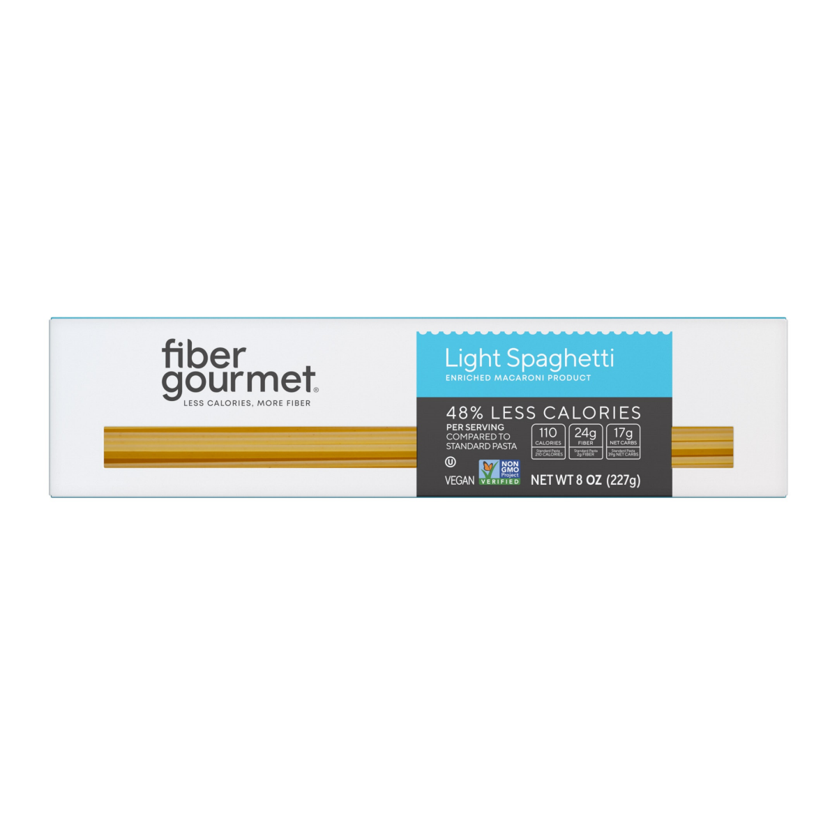 slide 1 of 4, FIBER GOURMET PASTA Fiber Gourmet Light Spaghetti, 8 oz, 8 oz
