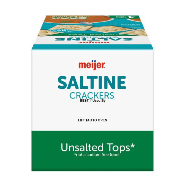 slide 6 of 29, Meijer Select Saltine No Salt, 16 oz