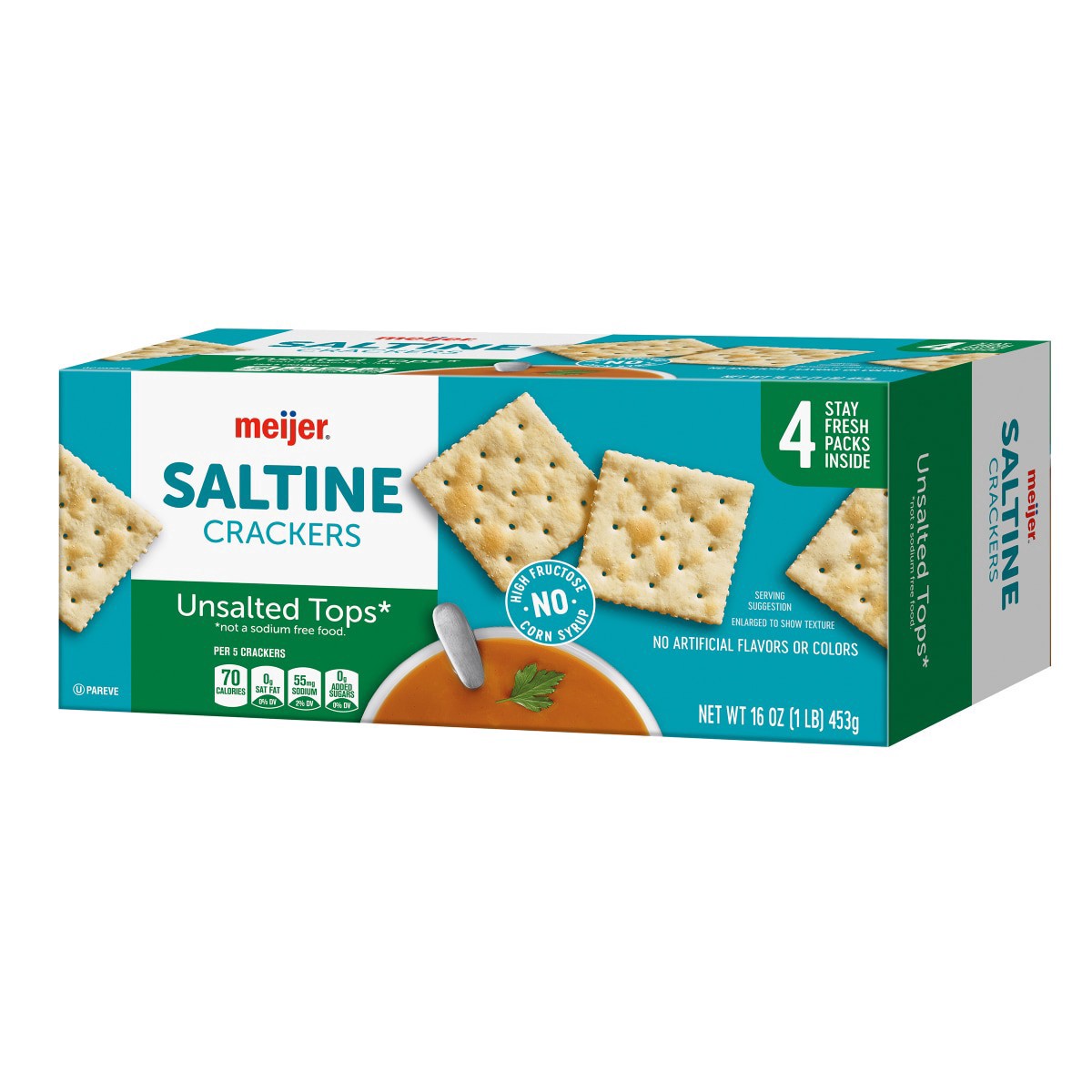 slide 22 of 29, Meijer Select Saltine No Salt, 16 oz