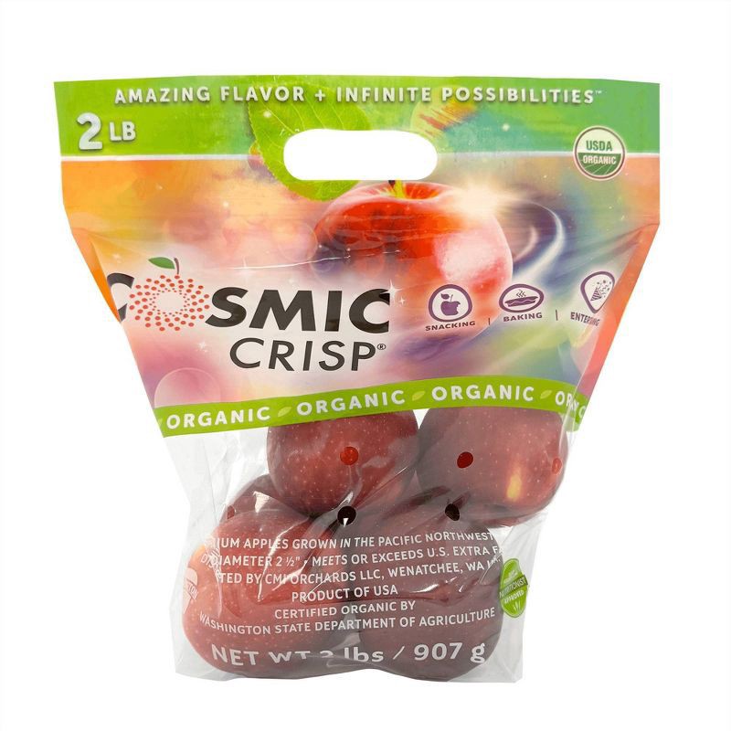 slide 1 of 4, Apples- Cosmic Crisp Organic Bagged, 
