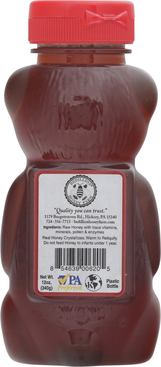 slide 5 of 9, Bedillion Honey Farm Pure Wildflower Honey Bear, 12 oz