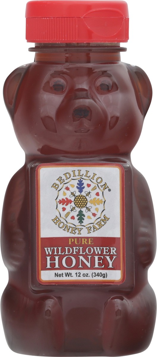 slide 3 of 9, Bedillion Honey Farm Pure Wildflower Honey Bear, 12 oz