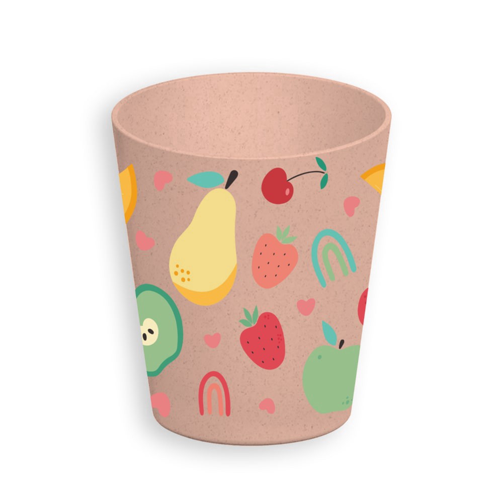 slide 1 of 1, Kids Happy Fruit Coral Tumbler, 14 oz