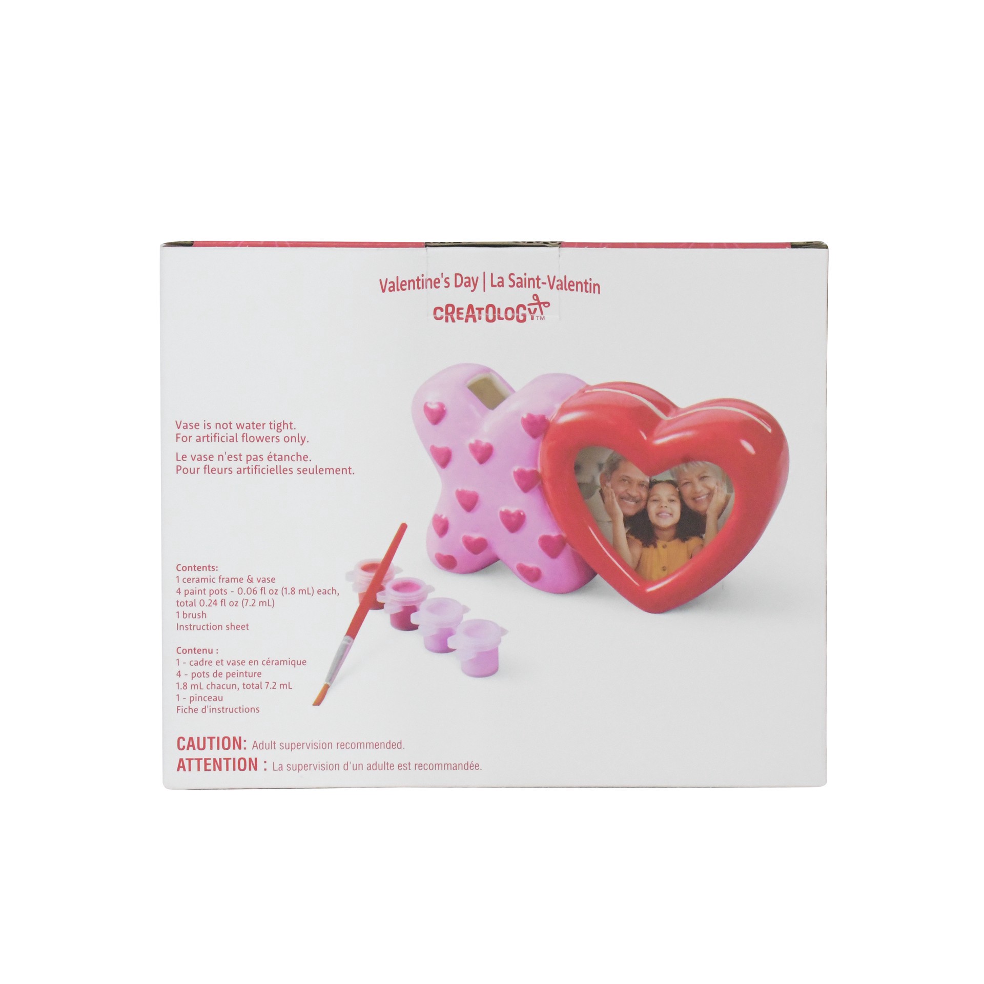 slide 3 of 3, 3d Ceramic Vase & Frame Kit By Creatology, 7.13 in x 2.32 in x 3.98 in