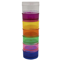 slide 3 of 5, Katelle Health Stacking Mini Pill Containers, 7 ct