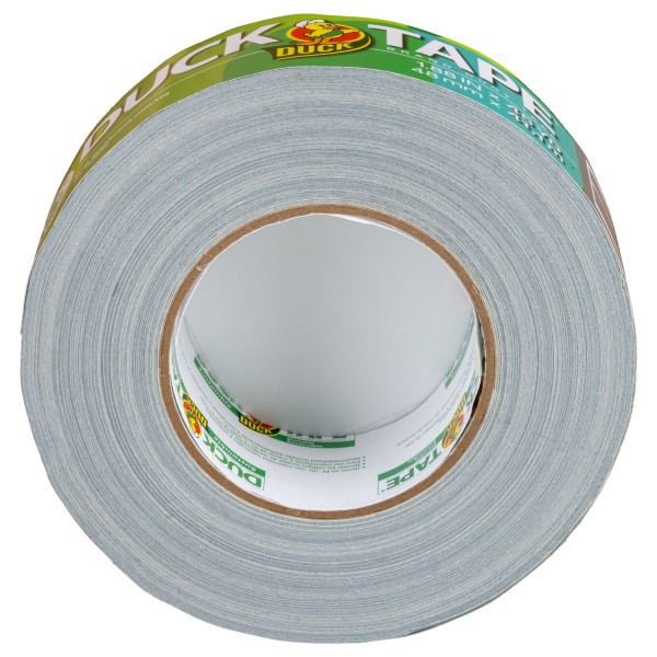 slide 3 of 6, Duck Renewable Material Duck Tape Rolls, 20 Yd X 1-15/16"", Silver, Pack Of 12 Rolls, 12 ct