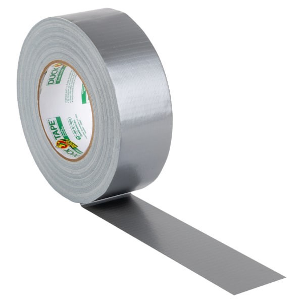 slide 6 of 6, Duck Renewable Material Duck Tape Rolls, 20 Yd X 1-15/16"", Silver, Pack Of 12 Rolls, 12 ct