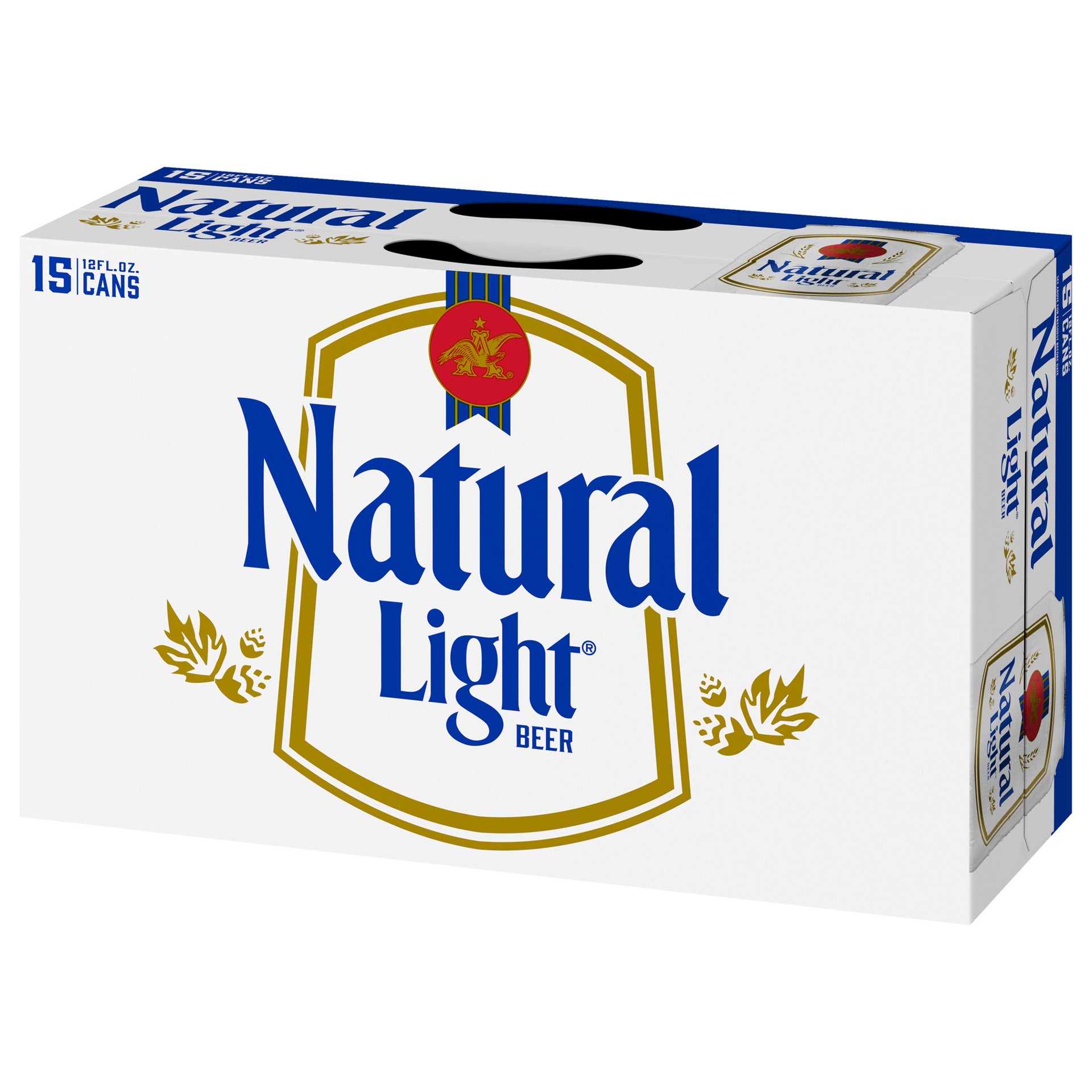 slide 3 of 4, Natural Light Beer, 15 Pack Beer, 12 FL OZ Cans, 4.2% ABV, 12 fl oz