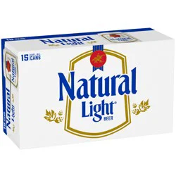Natural Light Beer, 15 Pack Beer, 12 FL OZ Cans, 4.2% ABV