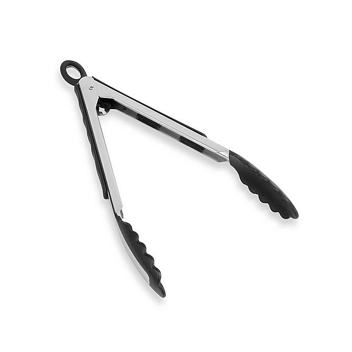 slide 1 of 1, Oneida Locking Nylon Head Tongs, 9 in