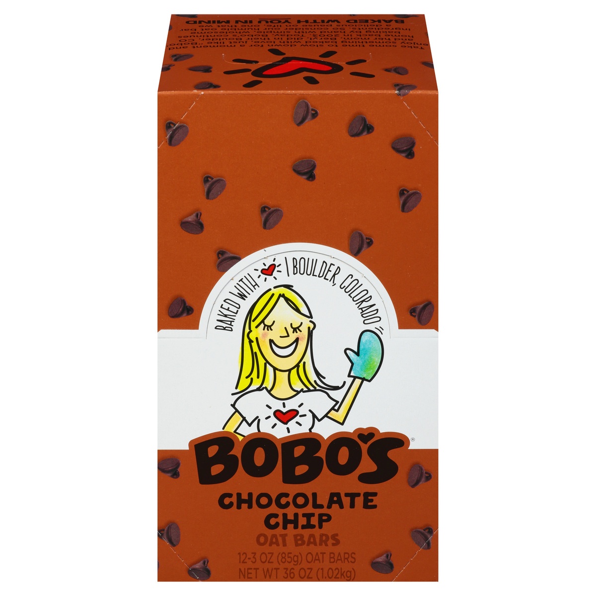 slide 1 of 10, Bobo's Gluten Free Chocolate Chip Oat Bars, 12 ct; 3 oz