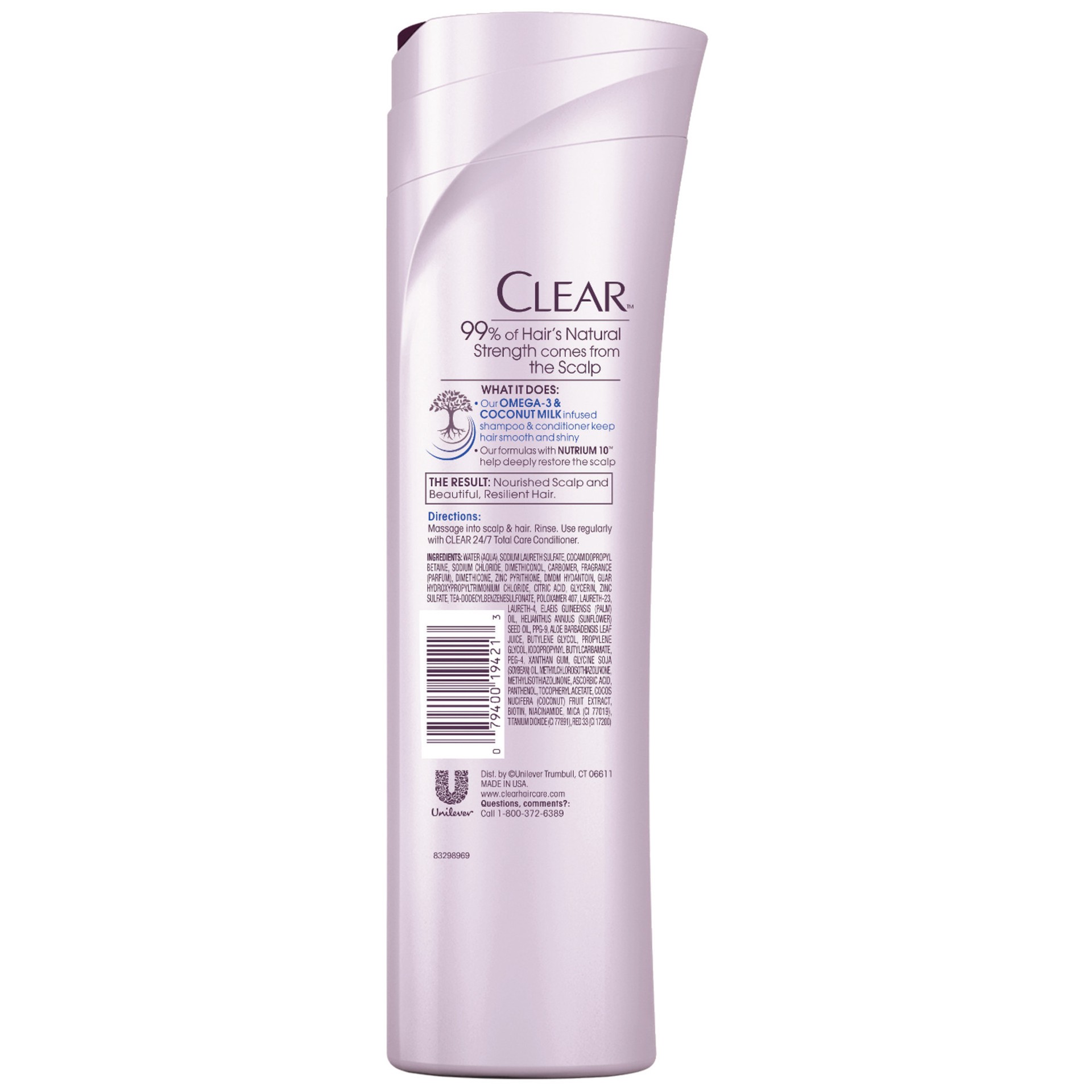 slide 2 of 2, Clear 24/7 Total Care Shampoo, 12.9 Oz, 12.9 oz