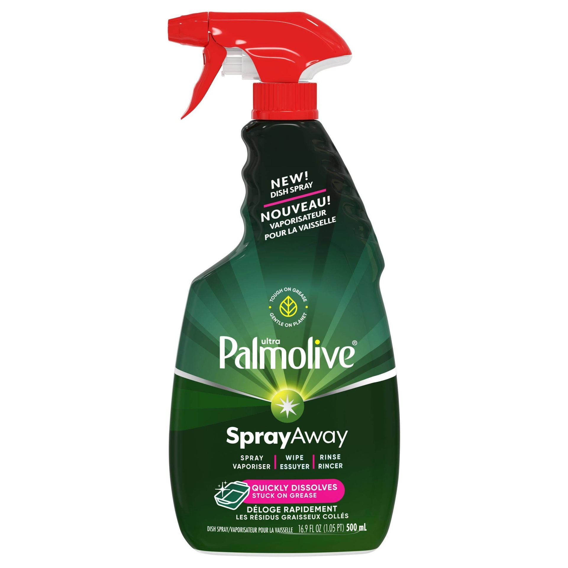 slide 1 of 5, Palmolive Ultra Spray Away Dish Soap Spray, 16.9 fl oz