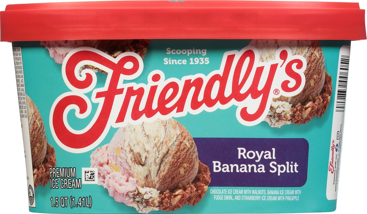 slide 9 of 9, Friendly's Premium Royal Banana Split Ice Cream 1.5 qt, 48 fl oz