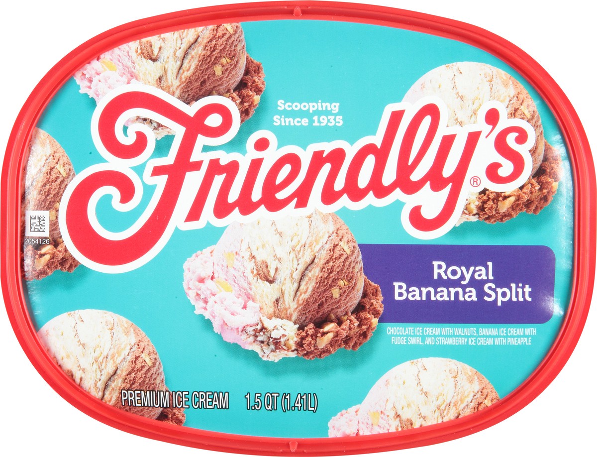 slide 3 of 9, Friendly's Premium Royal Banana Split Ice Cream 1.5 qt, 48 fl oz