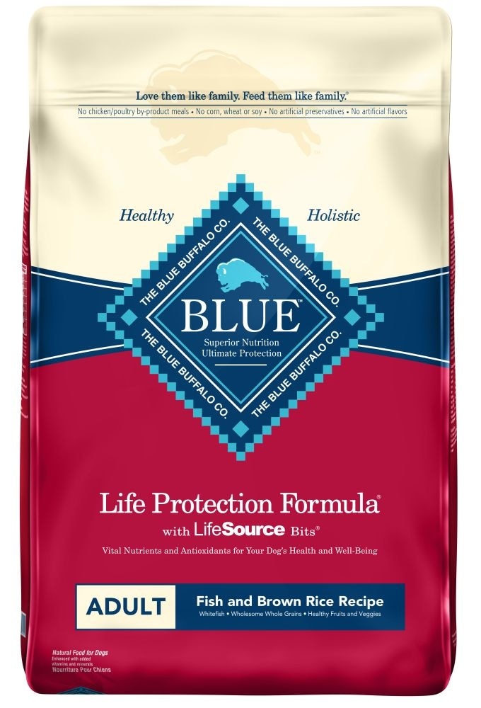 slide 1 of 2, Blue Buffalo Adult Fish & Sweet Potato, Dry Dog Food, 15 lb