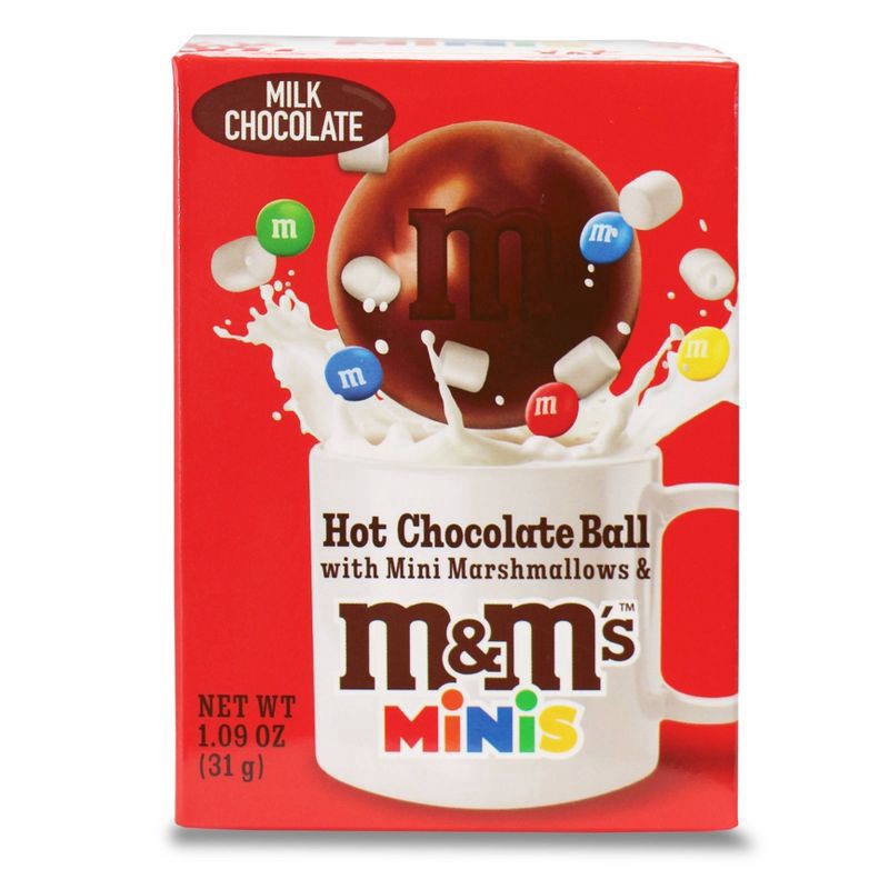 slide 1 of 4, M&M's Minis Hot Chocolate Ball - 1.09oz, 1.09 oz