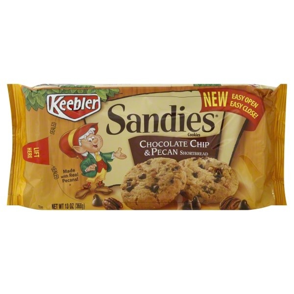 slide 1 of 5, Keebler Chocolate Chip Pecan Shortbread Cookies, 13 oz