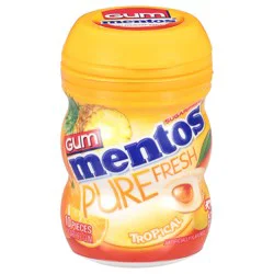 Mentos Pure Fresh Sugarfree Tropical Gum 10 pieces