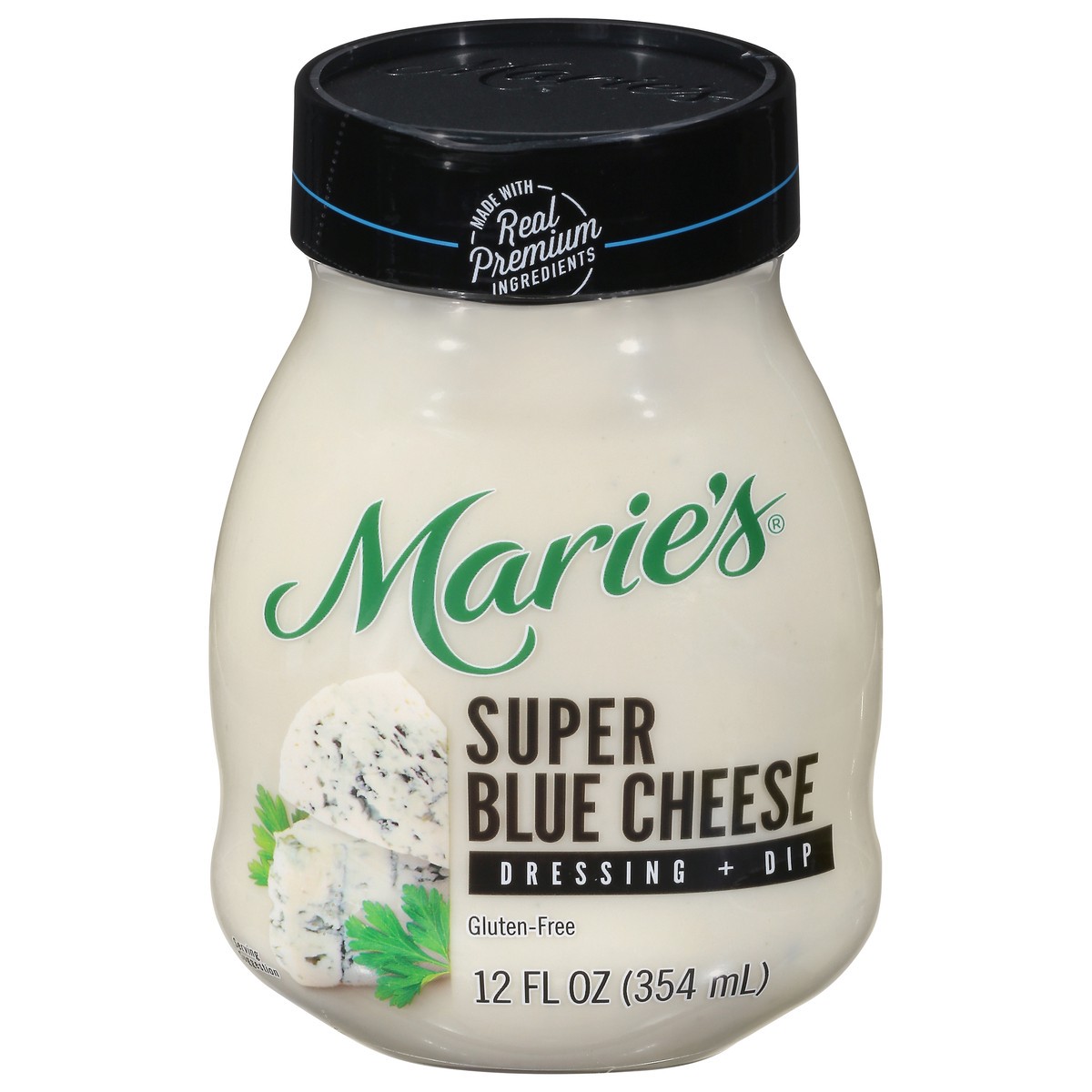 slide 1 of 9, Marie's Super Blue Cheese Dressing + Dip 12 fl oz, 12 fl oz