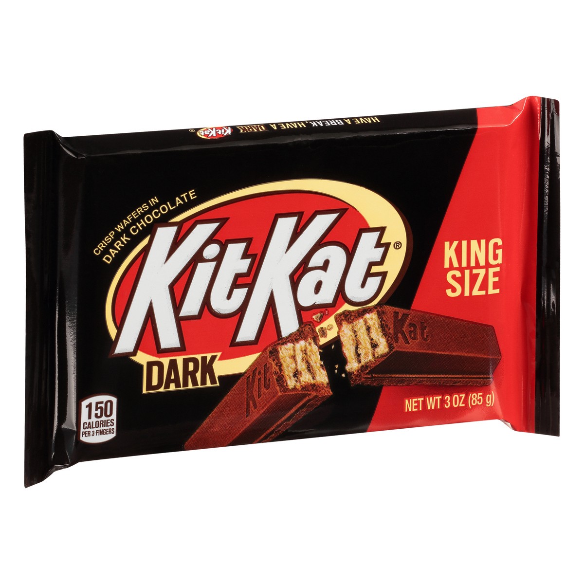 slide 3 of 10, KIT KAT Dark Chocolate Wafer King Size, Candy Bar, 3 oz, 3 oz