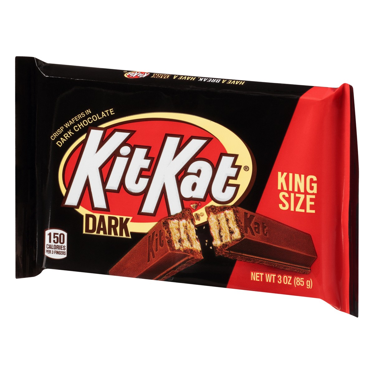 slide 2 of 10, KIT KAT Dark Chocolate Wafer King Size, Candy Bar, 3 oz, 3 oz