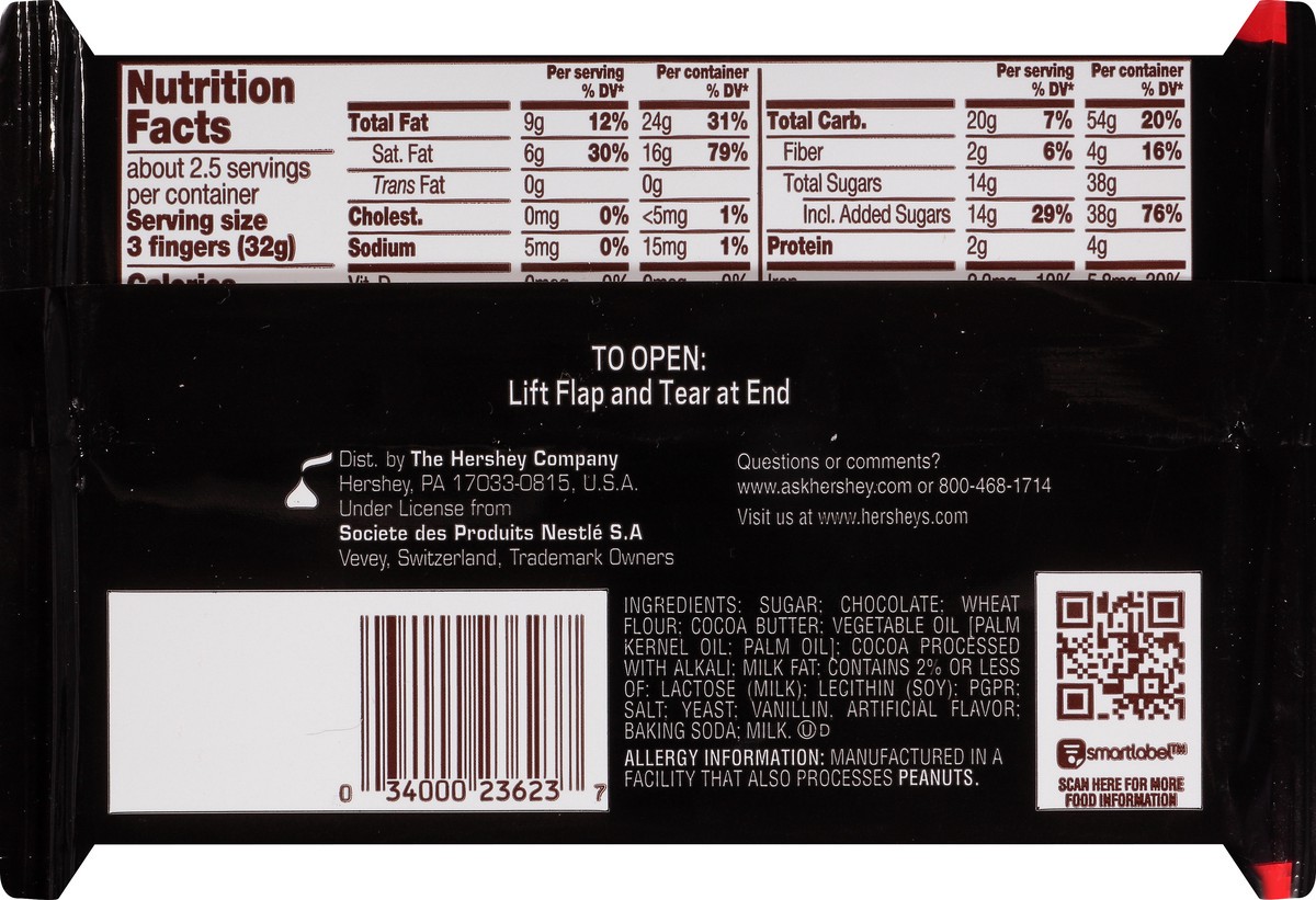 slide 10 of 10, KIT KAT Dark Chocolate Wafer King Size, Candy Bar, 3 oz, 3 oz