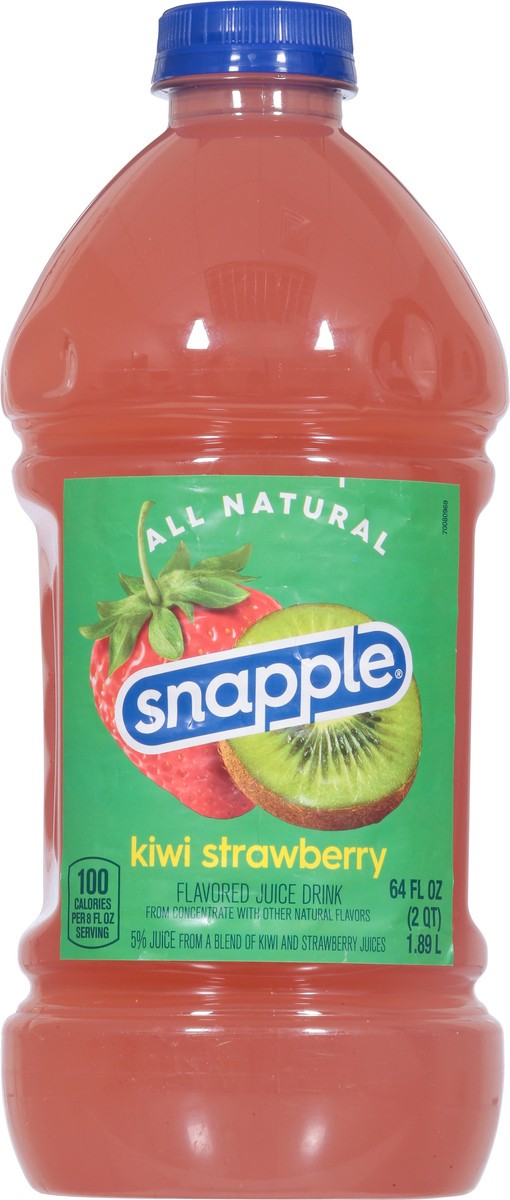 slide 3 of 9, Snapple Kiwi Strawberry Juice Drink, 64 fl oz bottle, 64 fl oz