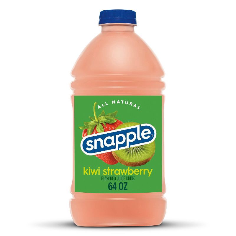 slide 1 of 9, Snapple Kiwi Strawberry Juice Drink, 64 fl oz bottle, 64 fl oz