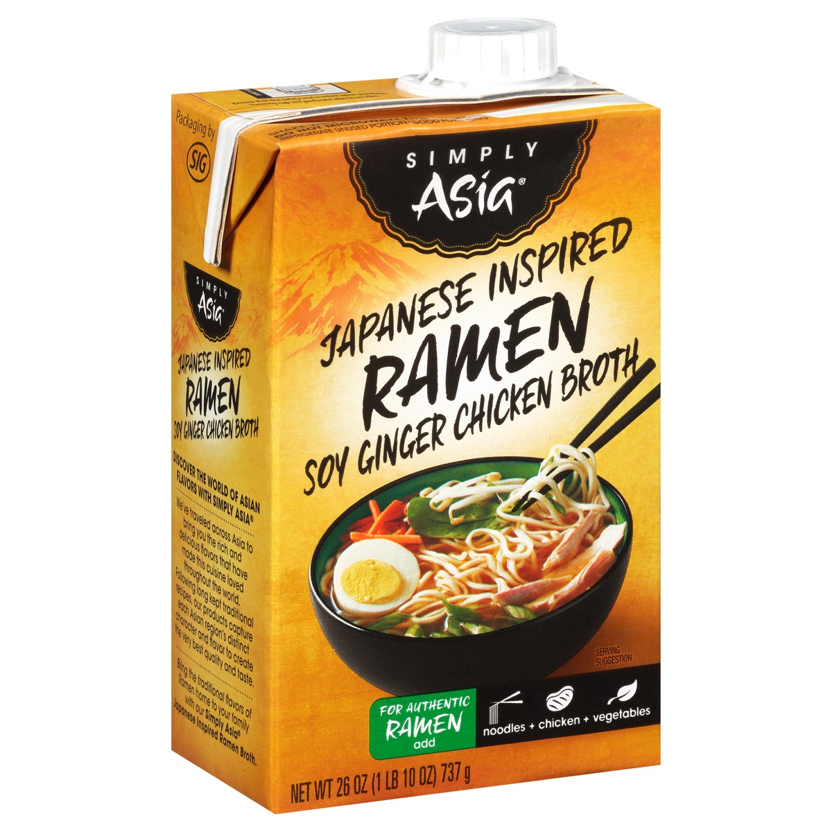 slide 8 of 9, Simply Asia Japanese Inspired Ramen Soy Ginger Chicken Broth, 26 fl oz