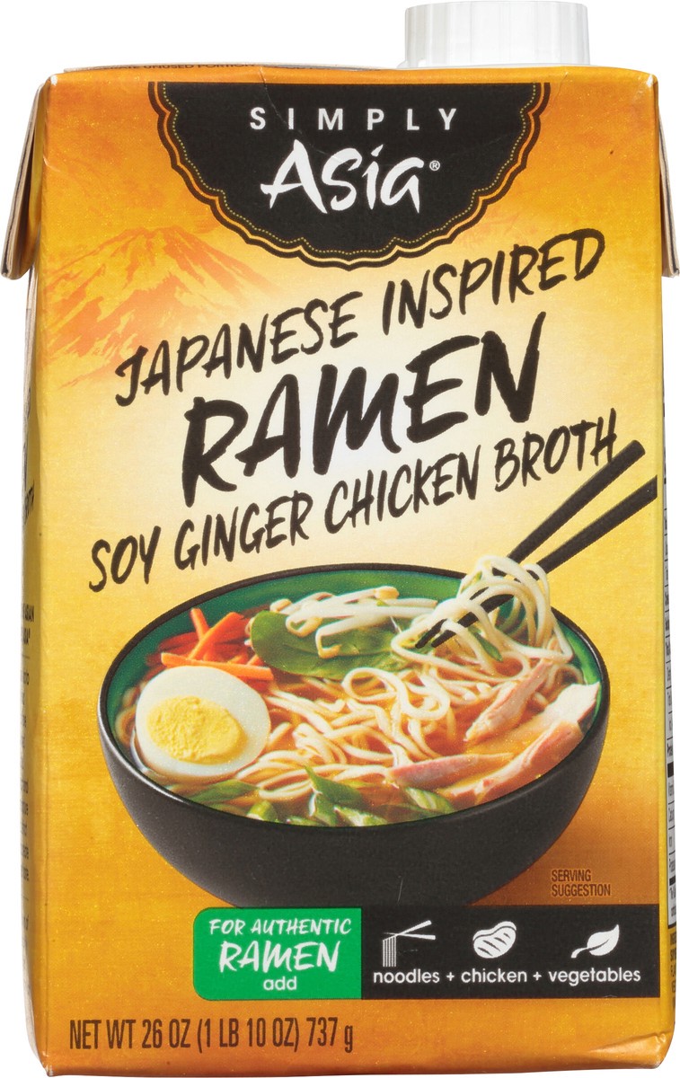 slide 5 of 9, Simply Asia Japanese Inspired Ramen Soy Ginger Chicken Broth, 26 fl oz