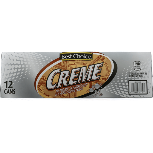 slide 1 of 1, Best Choice Creme Soda, 12 ct; 12 oz