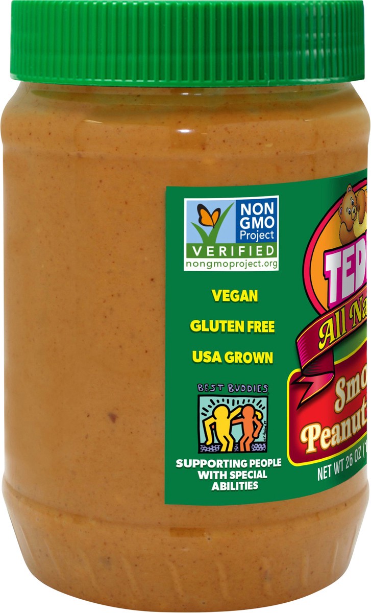 slide 6 of 12, Teddie Natural Smooth Peanut Butter, 26 oz