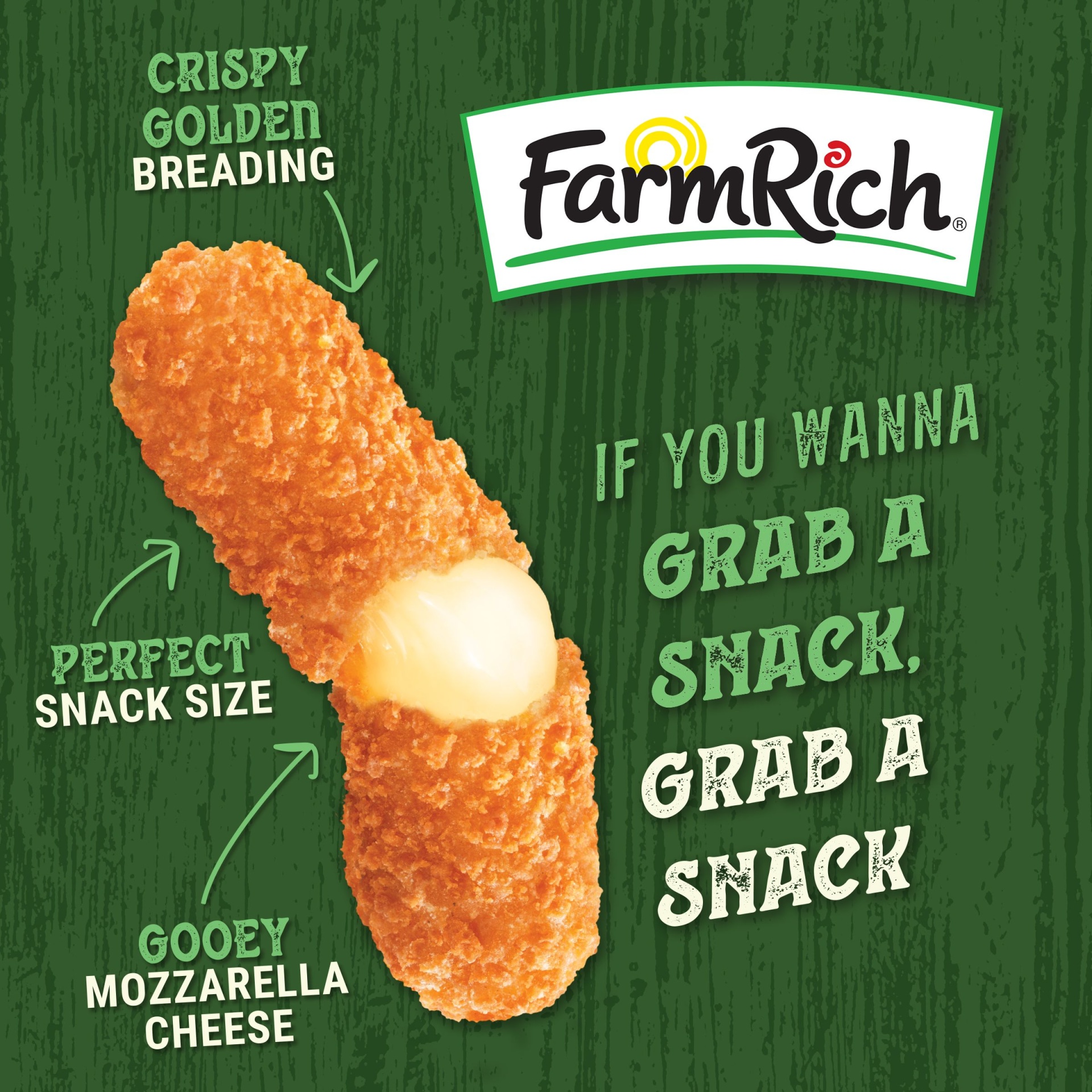 slide 3 of 7, Farm Rich Breaded Mozzarella Sticks, 24 oz