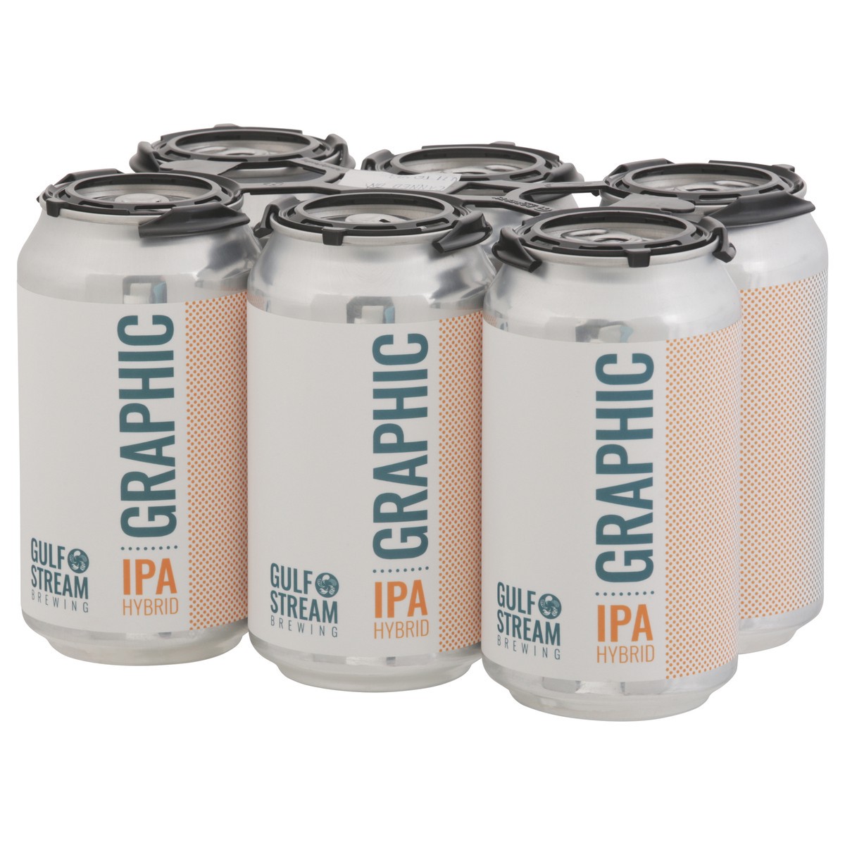 slide 8 of 11, Gulf Stream Brewing Graphic IPA Hybrid Beer 6 - 12 oz Cans, 6 ct; 12 oz