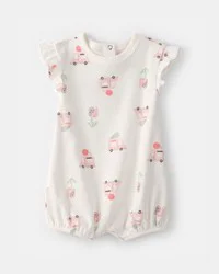 Carter's Baby Girl Ice Cream Truck Short-Sleeve Romper - White - 3M