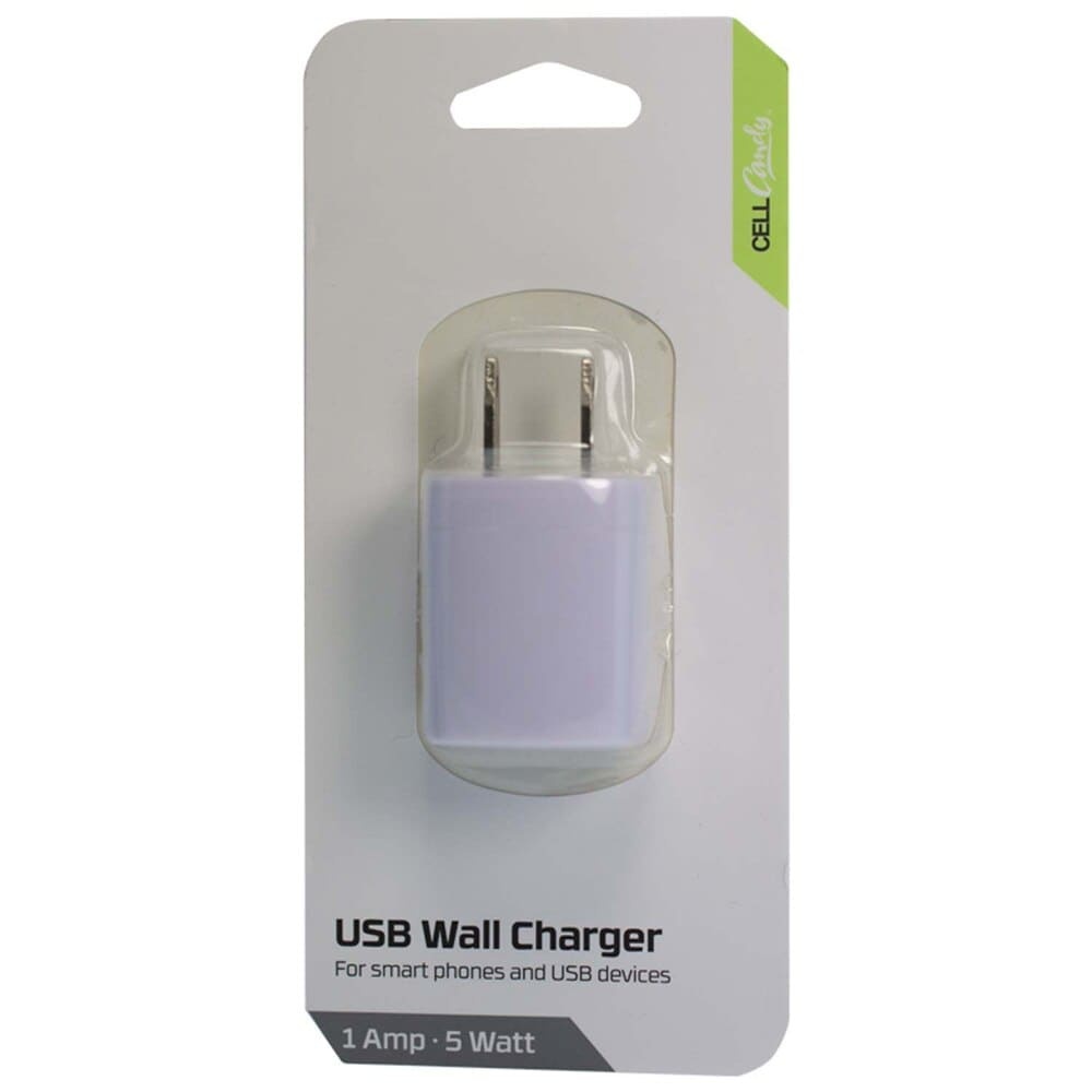 slide 1 of 1, Cellcandy Usb Wall Charger White, 1 ct