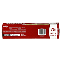 slide 5 of 5, Meijer Twist Tie Storage Bags, Gallon, 75 ct