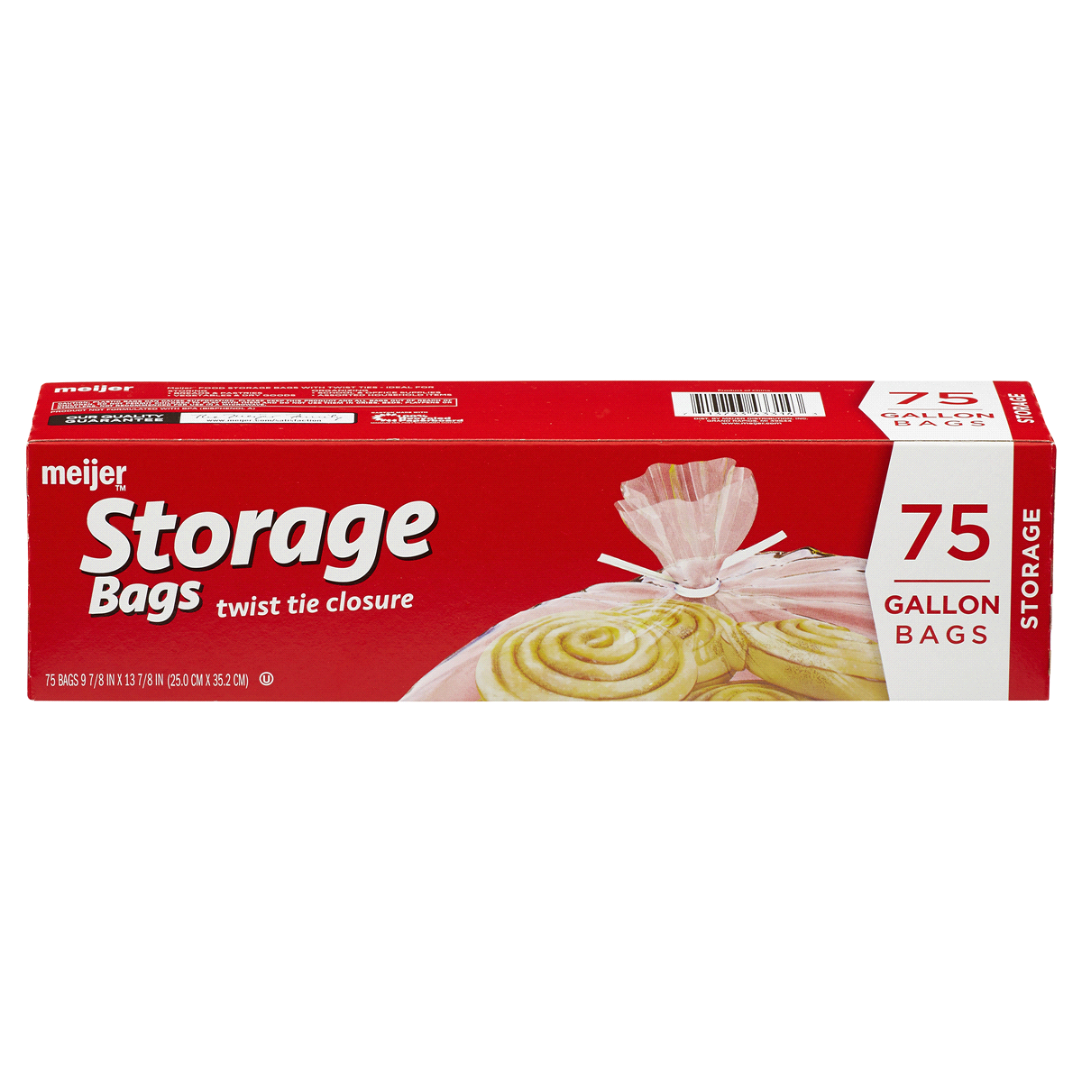 Meijer Twist Tie Food Storage Bags, Gallon 75 ct Shipt