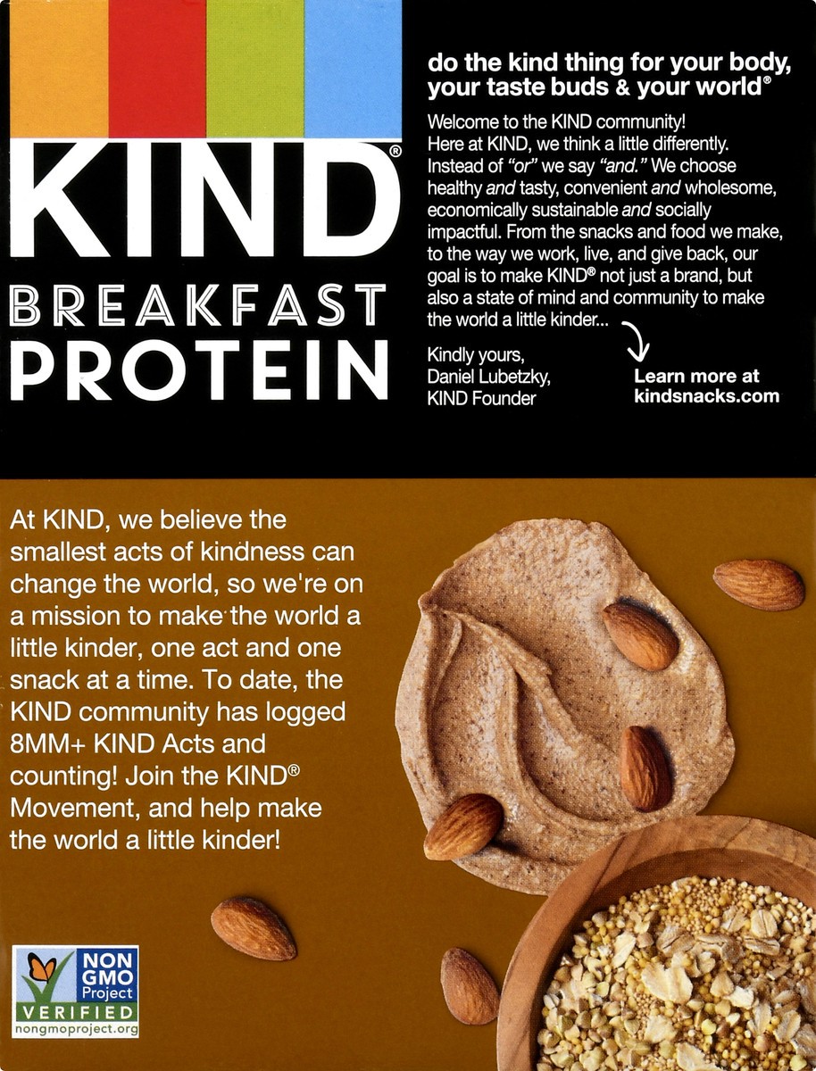 slide 5 of 9, Kind Almond Butter Breakfast Protein Bar 8Ct, 7.04 oz