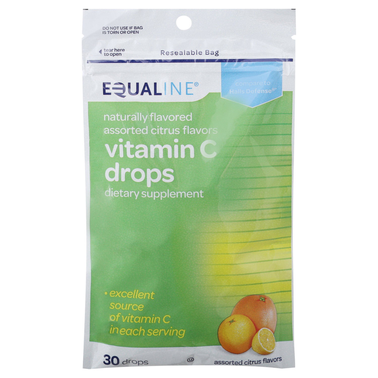 slide 1 of 1, Equaline Vitamin C Citrus Drops, 30 ct