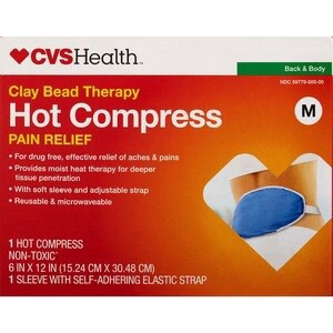 slide 1 of 1, CVS Health Clay Bead Therapy Hot Compress, Medium, 1 ct